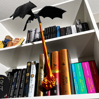 Dragon Flame Bookend