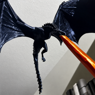 Dragon Flame Bookend